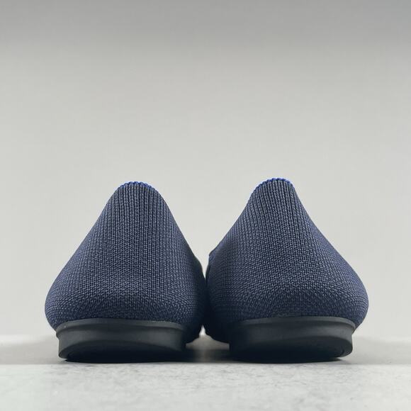 Rothy’s the Flat Women Size 7 Blue Knit Slip On Ballet Flat Comfort Casual EUC - Picture 3 of 9